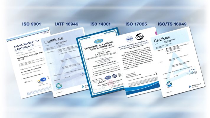 Các chứng nhận chất lượng của vòng bi C&U